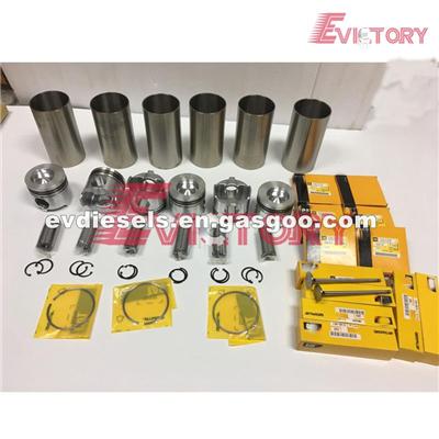 For Caterpillar 3116 3116TA Piston + Ring Cylinder Sleeve Full Engine Gasket Bearing Valve Engine Rebuild Kit