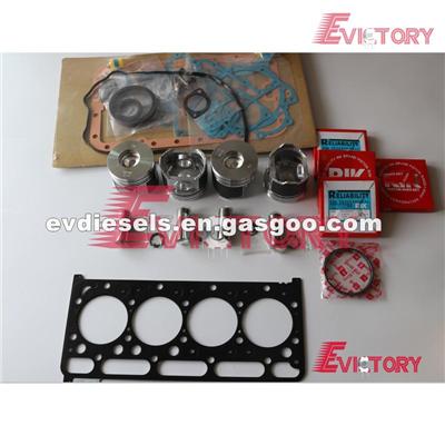 For Kubota V2403 Engine Rebuild Kit V2403T Piston 1G796-2111 Piston Ring Full Gasket Kit Crankshaft Con Rod Bearing