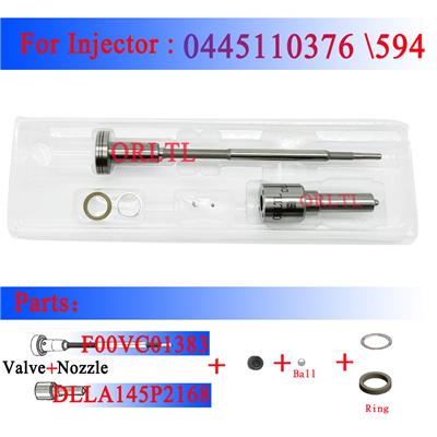 Diesel Nozzle DLLA145P2168 (0433172168) Fuel Repair Kits F 00R J04 101 Pressure Valve F00V C01 383 For 0 445 110 376