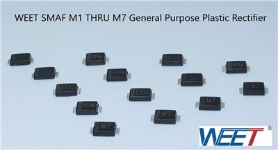 WEET SMAF M1 THRU M7 General Purpose Plastic Rectifier