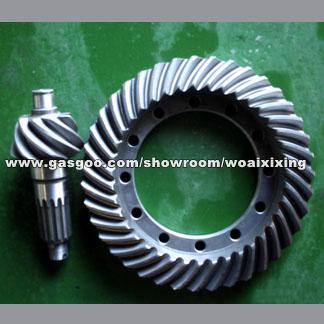 Construction Machinery Spiral Bevel Gear Set For Axle
