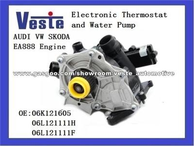 Electronic Thermostat&Water Pump Fit AUDI VW SKODA EA888 3th Engine 06L 121 111 F