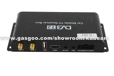 KDT2-104 Car Digital TV Receiver Box DVB-T2 Four Antennas H.265