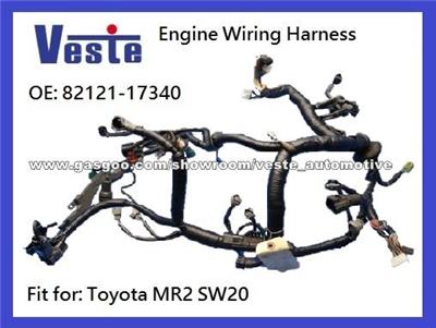 Toyota MR2 SW20 Engine Motor Wiring Harness OE 82121-17340