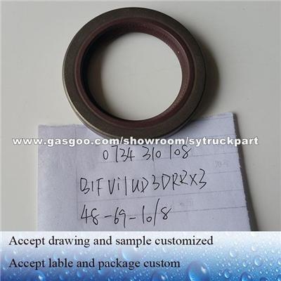 48*69*10/8 Axle/Shaft Oil Seal ZF 0734310108 Used For Transmission S-60 / QJ605