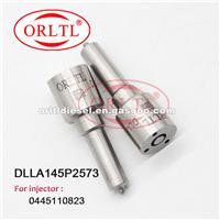 ORLTL Black Coated Needle Nozzle DLLA145P2573 (0433172573) Common Rail Injector Nozzle DLLA 145 P 2573 For Bosch 0445110823