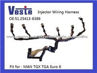 Injector Wiring Harness For MAN TGA TGX Euro 6 Truck 51254136386