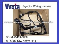 Injector Wiring Harness For MAN TGA Truck 51254136088,51254136104