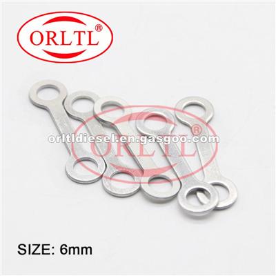 ORLTL 6mm Common Rail Injector Shim Copper Washer Pad Injector Shim Kits Nozzle Clip Washer For Denso Injector 5pc/Bag