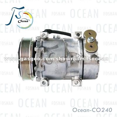 7V16 Compressor For Citroen C8 Fiat Ulysse Lancia Zeta Peugeot Expert 6453JF/71721765 CO0240