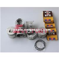 Excavator Spare Parts 6BD1-T Piston Connecting Rod Crankshaft