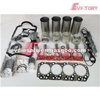 4JH1 Engine Rebuild Kit Piston Ring Liner Gasket Bearing Valve