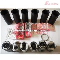 6WA1-TC Engine Rebuild Kit Piston Ring Liner Gasket Bearing Valve