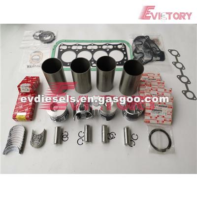 4KH1 Engine Rebuild Kit Piston Ring Liner Gasket Bearing Valve