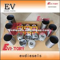 6BG1 Engine Rebuild Kit Piston Ring Liner Gasket Bearing Valve