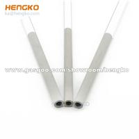 HENGKO Custom Difficult Micron Pore Grade Sintered Porous Metal SS Stainless Steel Tube