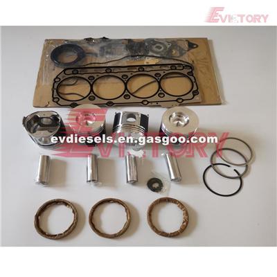 4TNE84 Engine Rebuild Kit Piston Ring Liner Gasket Bearing Valve