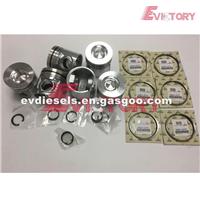 D6E Engine Rebuild Kit Piston Ring Liner Gasket Bearing Valve