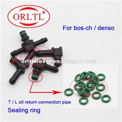 ORLTL 10 Pcs/Bag Return Oil Backflow Pipe Connector Sealing Rings Rubber O Ring For Denso / Bosch