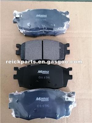 HYUNDAI Accent Brake Pad HYUNDAI I20 Brake Pad HYUNDAI Verna Brake Pad KIA Rio Brake Pad D1156 D1156-8266 58101-1GA00