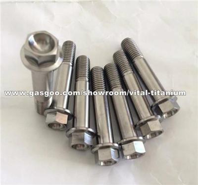 Titanium Alloy Bolts 6al4V Hexagon Flange Bolts - DIN6921