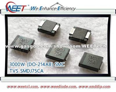 WEET SMDJ SMDJ10CA SMDJ24A power dissipation 3000W DO 214AB SMC TVS SMDJ40CA 3000W TVS Diodes SMDJ45A