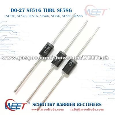 WEET DO27 SF51G, SF52G, SF53G, SF54G, SF55G, SF56G, SF58G Ultra-Fast Recovery Rectifiers