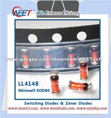 WEET-Fast-Switching-Diode-Glass-Package-LL4148-Minimelf-SOD80-Diode-DO-35-1N4148