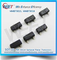 WEET_PNP_Silicon_Epitaxial_Planar_Transistors_MMBT9015B_MMBT9015C_MMBT9015D_MMBT9018G_MMBT9018H