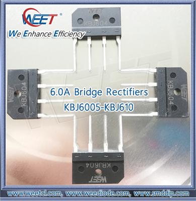 WEET-6A-50V-1000V-GPP-Single-Phase-Bridge-Rectifiers-KBJ6005-KBJ601-KBJ602-KBJ604-KBJ606-KBJ608-KBJ610