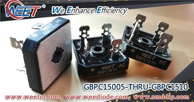 WEET-GBPC-15.0-AMPS-GBPC15005-GBPC1501-GBPC1502-GBPC1504-GBPC1506-GBPC1508-GBPC1510-Glass-Passivated-Bridge-Rectifiers