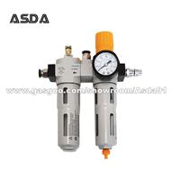 Pressure Regulator With Water Filter And Lubricator Water Trap - Lubricator Combos For Tyre Changer