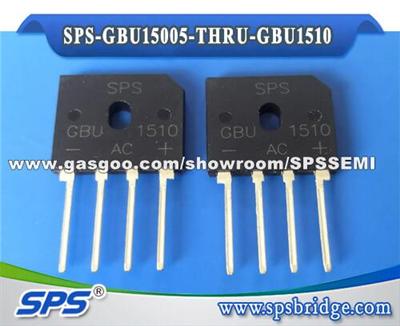 SPS 15A 50V-1000V GPP Bridge Rectifiers GBU15005 GBU1501 GBU1502 GBU1504 GBU1506 GBU1508 GBU1510 GBU