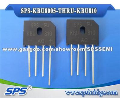 SPS 8A 50V 1000V GPP Bridge Rectifiers KBU8005 KBU801 KBU802 KBU804 KBU806 KBU808 KBU810 KBU Package