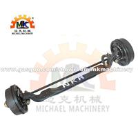 Hydraulic Drum Brakes NKR Truck Front Steer Axle For Isuzu With Solid Forging Axle Beam