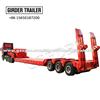 Heavy Duty Customized 3 Axles Cantilever Suspension Lowbed Semi Trailer For Sale