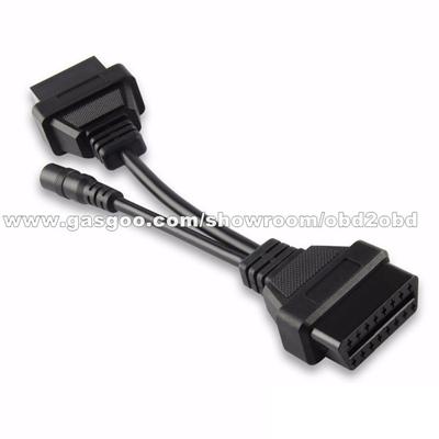 Mitsubishi 12 Pin Cable Connector To 16 Pin ODB2 OBDII Diagnostic Cable