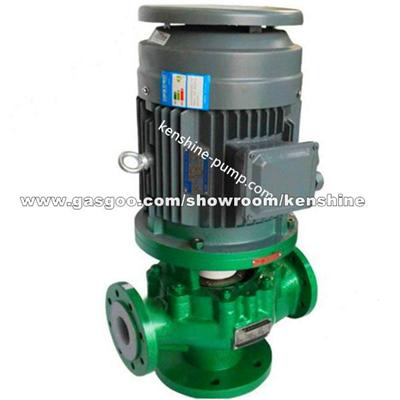 GDF Fluoroplastic Liner Vertical Pipeline Centrifugal Pump