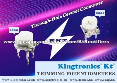 Kingtronics Through-Hole Cermet Consumer– RKT-3306 (6mm) And RKT-3309 (9mm)