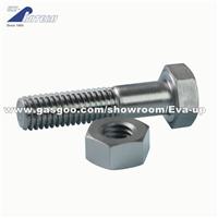 Hex Bolts With Half Thread Zinc Plated Finishing