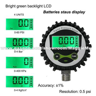 Heavy Duty Tire Pressure Gauge Dial Tyre Gauge With Luminous