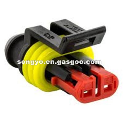 282080-1 Auto Electrical FEMALE CONNECTOR AMP 2 Pin