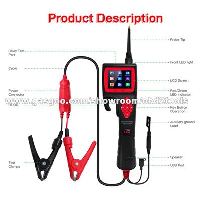 JDiag P200 Powerfull Probe Smart Electrical System Tester Upgrade Online