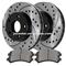 Front+Rear Drill Slot Brake Rotors And Pads For 1998 - 2004 Chevrolet S10