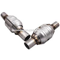 2pcs Universal Three-Way High-Flow EPA Catalytic Converter Standard