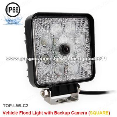 LED Work Lamps With Integrated Camera (Square) (TOP-LWLC2)