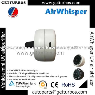 Car Air Sterilizer UV Sterilizer For Car Space New Air Purifier-AirWhisper 2021 Mini Portable Car