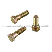 Factory Non Standard Automotive Bolts And Nuts Metric Grade 8 With Golden Zinc Coating