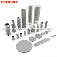 Sintered Mesh Powder Porous Metal Stainless Steel Microns Pharmaceutical Filter Tube Cartridge For Filtration System