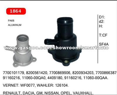 Coolant Flange For RENAULT, DACIA, GM, NISSAN, OPEL, VAUXHALL , 7700101179, 8200561420, 7700869906, 8200934203, 7700866387 91160216, 11060-00QA0, 4409